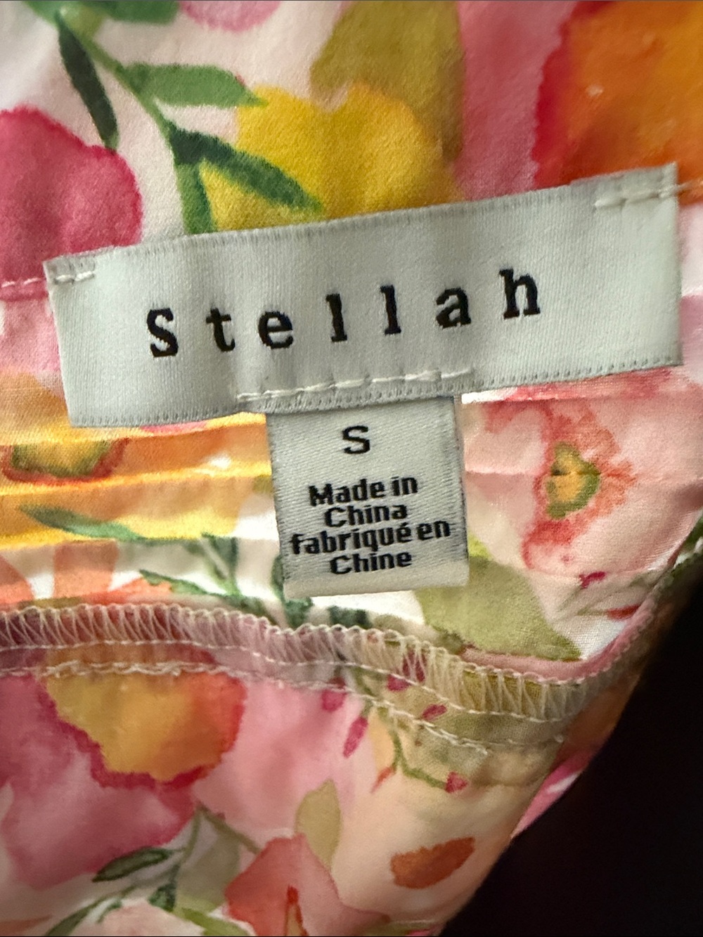 Stellah Pink Yellow Floral Midi Sundress - Picture 16 of 16